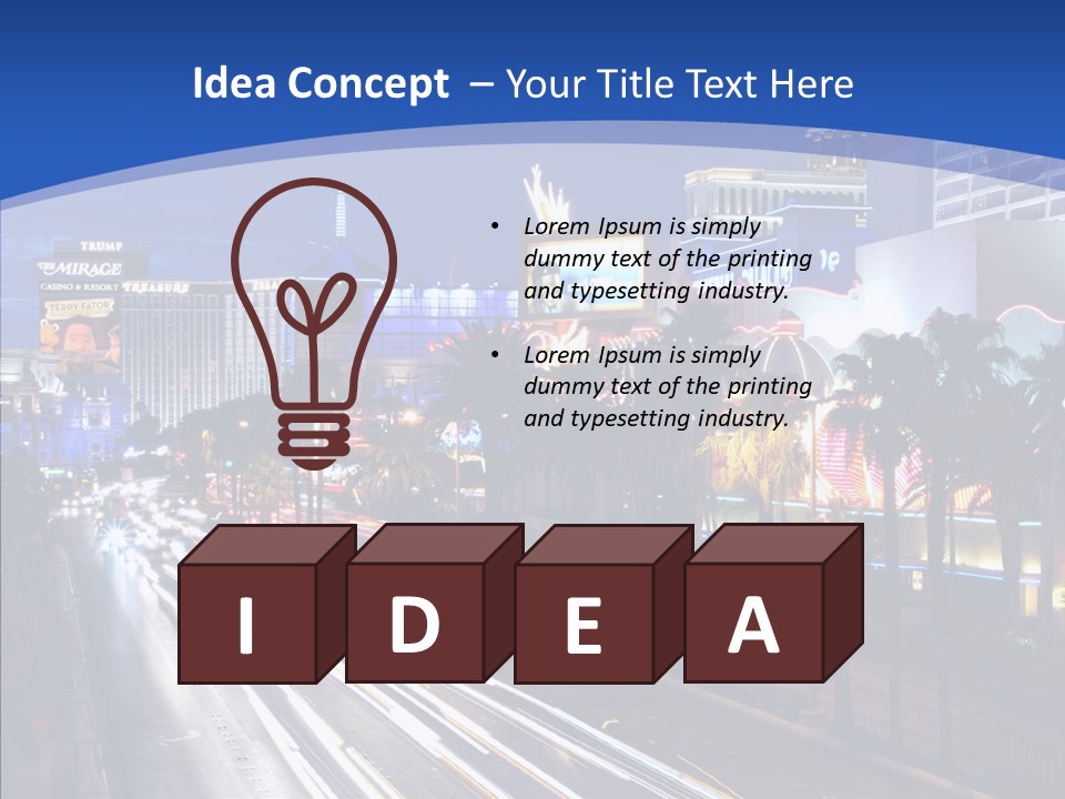 America Resort Reflection PowerPoint Template