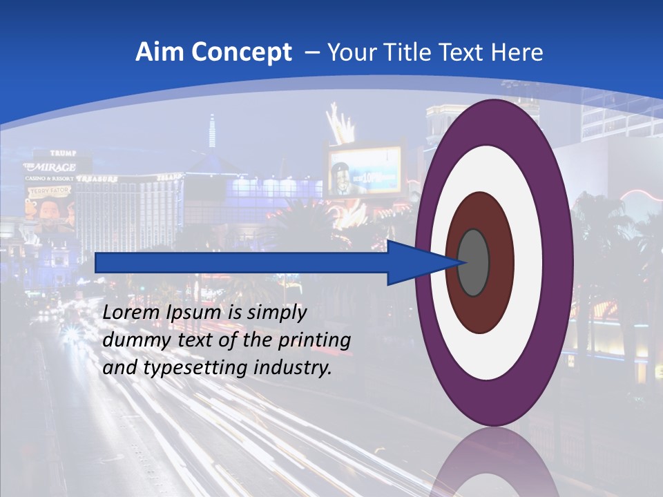 America Resort Reflection PowerPoint Template