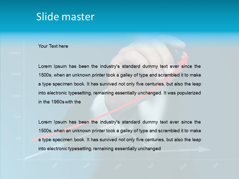 Illustration Write Showing PowerPoint Template