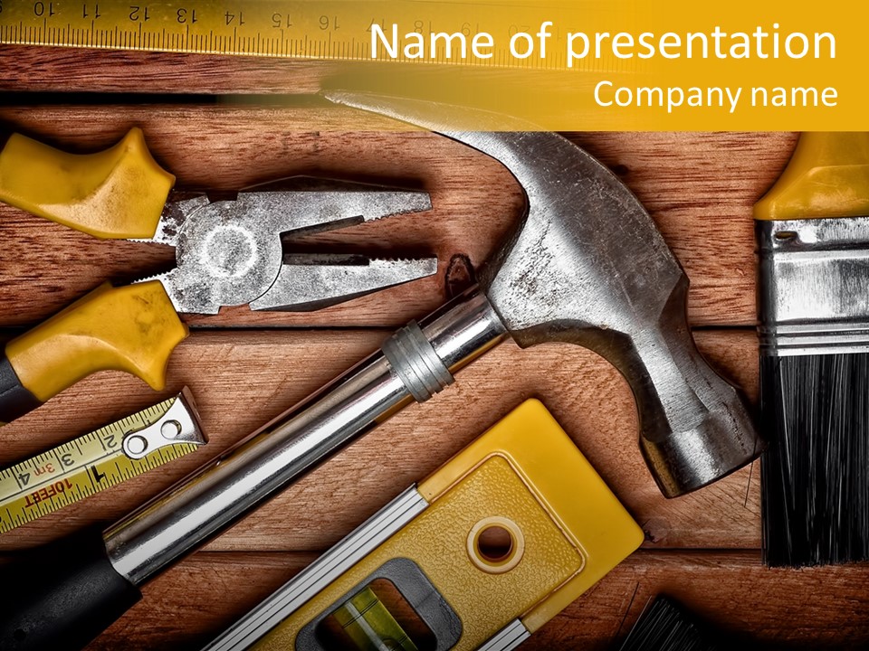 Several Tool Construct PowerPoint Template