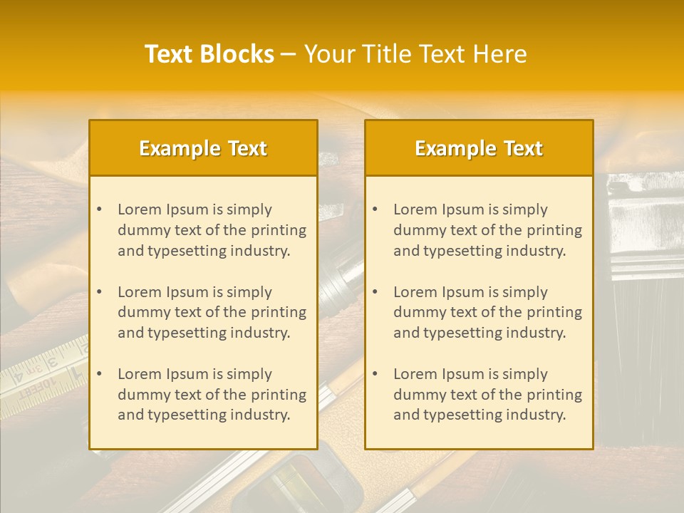 Several Tool Construct PowerPoint Template