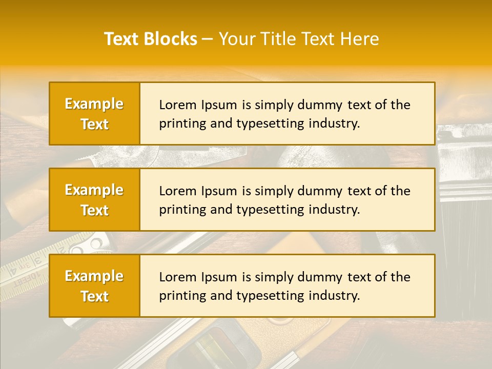 Several Tool Construct PowerPoint Template