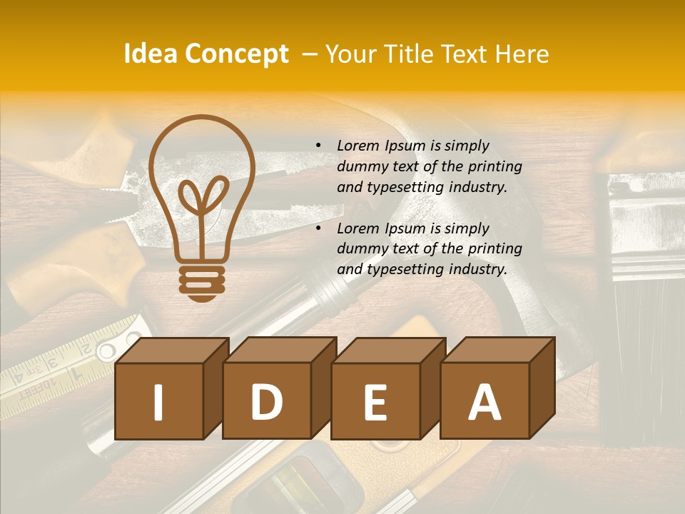 Several Tool Construct PowerPoint Template