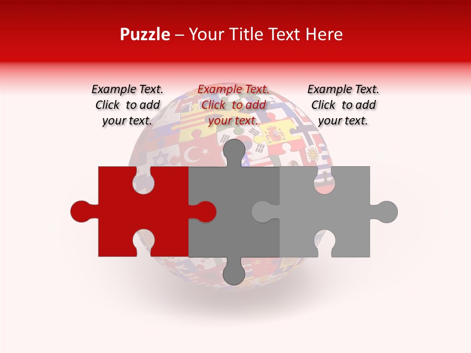 Flags Language Ball PowerPoint Template