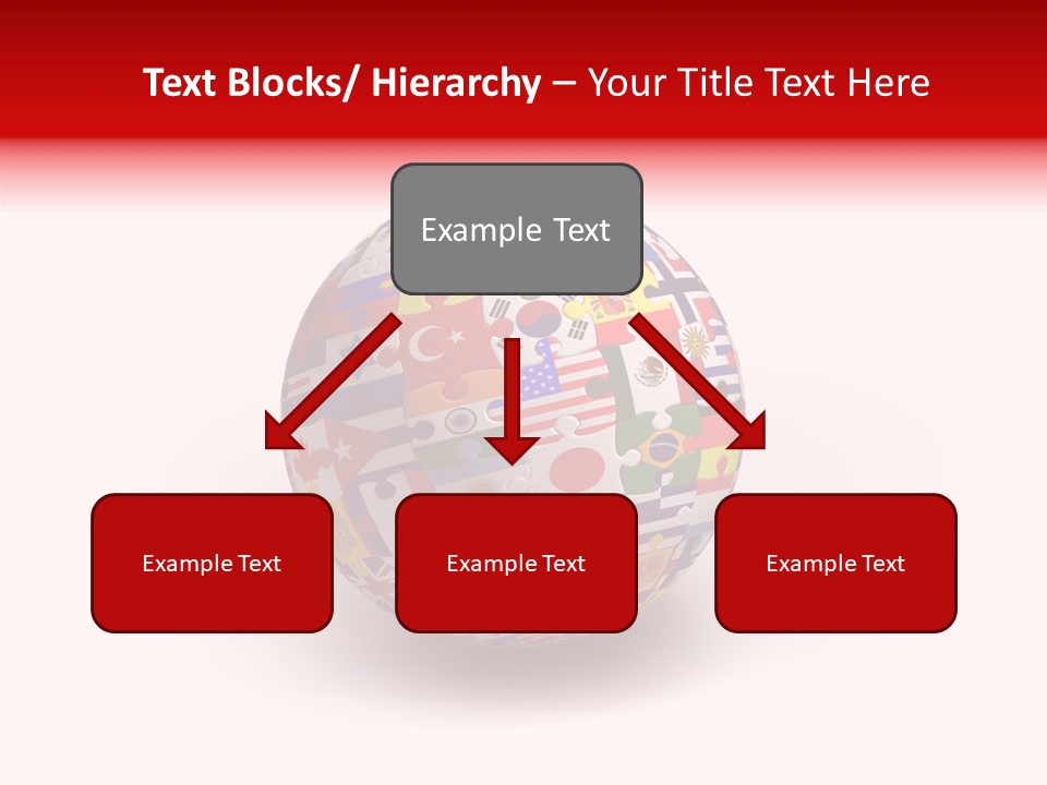 Flags Language Ball PowerPoint Template