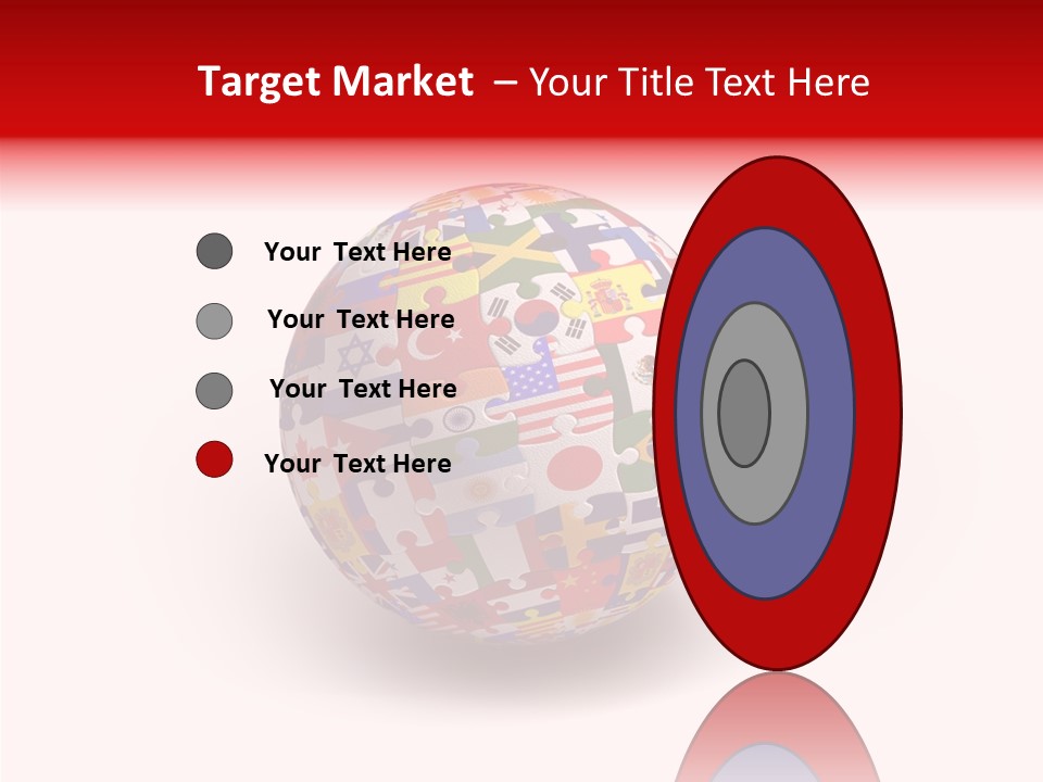 Flags Language Ball PowerPoint Template