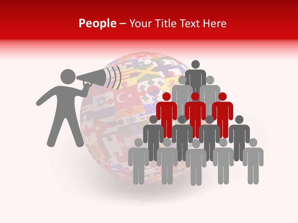 Flags Language Ball PowerPoint Template