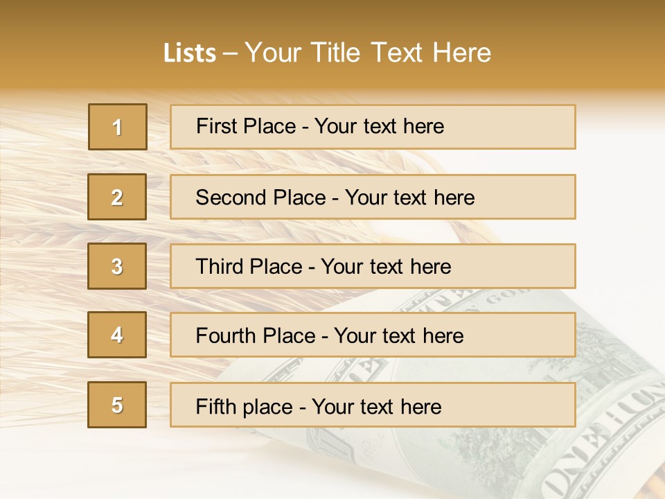 Grain Business Nutrition PowerPoint Template