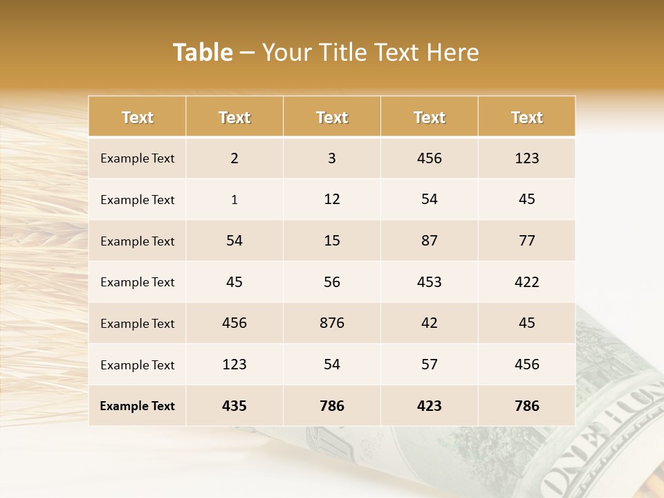 Grain Business Nutrition PowerPoint Template