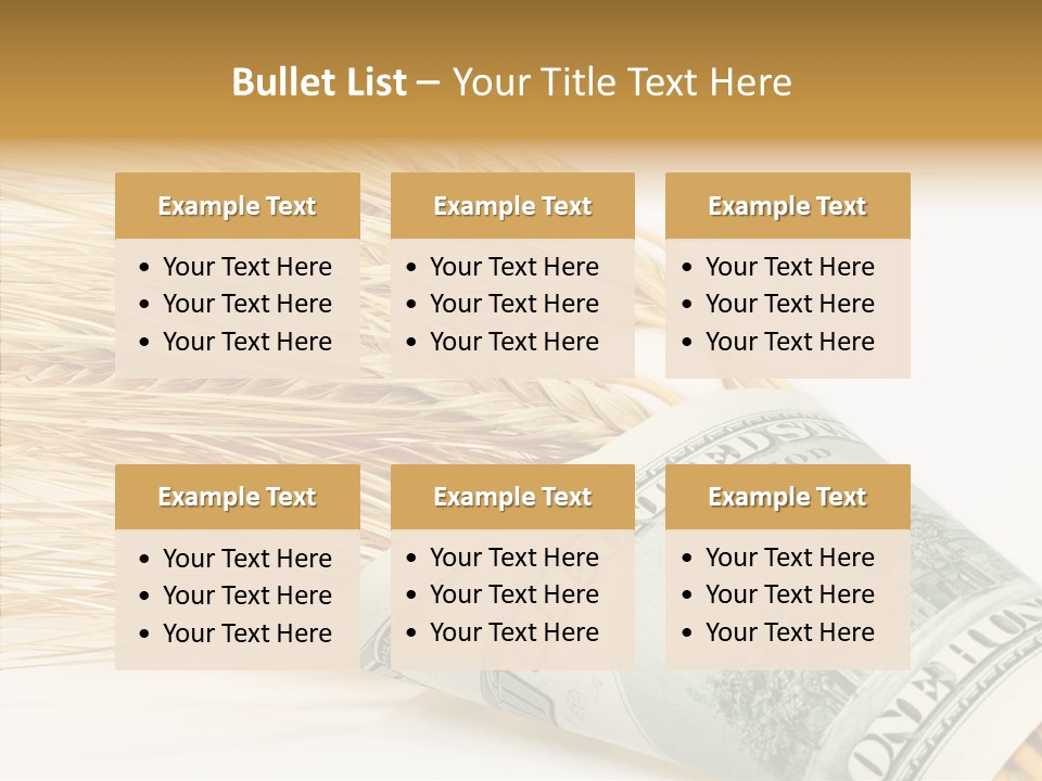 Grain Business Nutrition PowerPoint Template