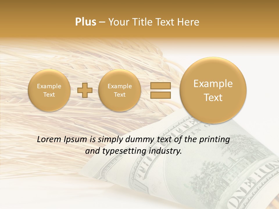 Grain Business Nutrition PowerPoint Template