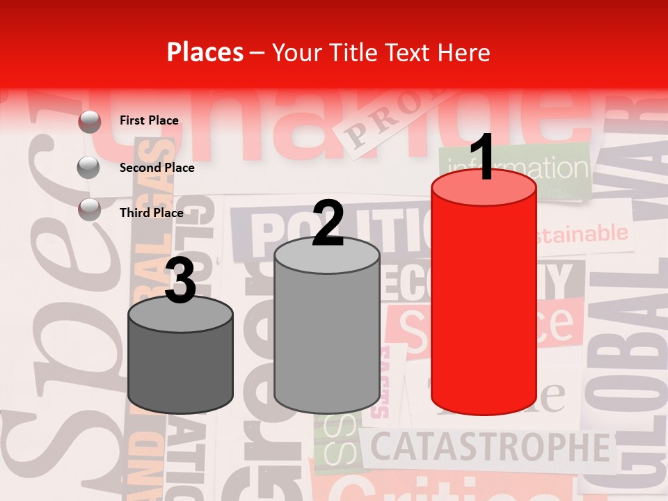 A Number Of Different Types Of Stickers On A Wall PowerPoint Template