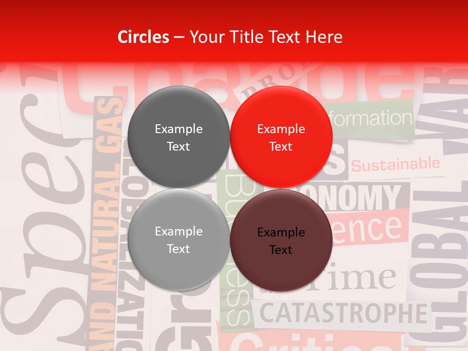 A Number Of Different Types Of Stickers On A Wall PowerPoint Template