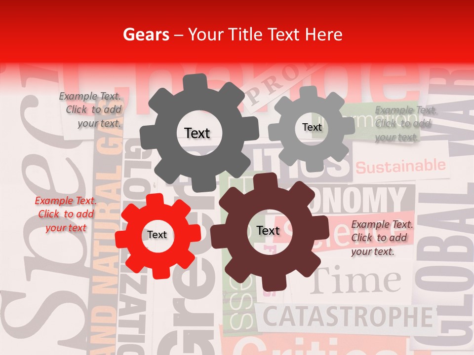 A Number Of Different Types Of Stickers On A Wall PowerPoint Template