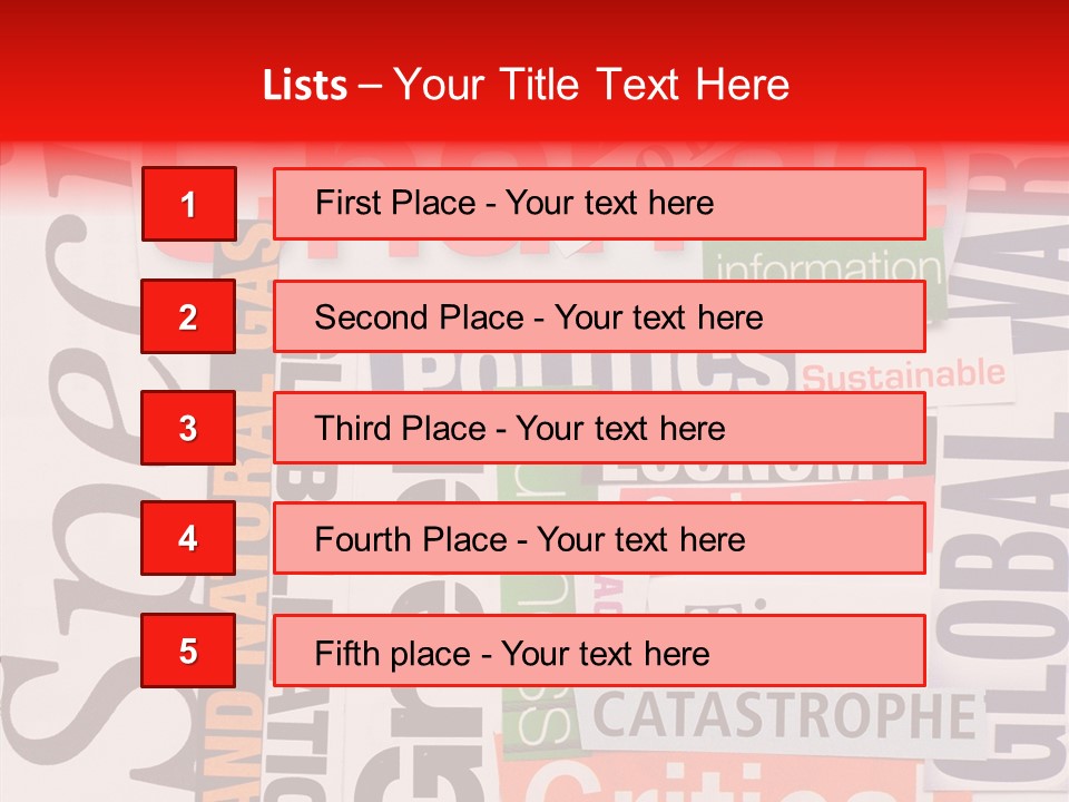 A Number Of Different Types Of Stickers On A Wall PowerPoint Template