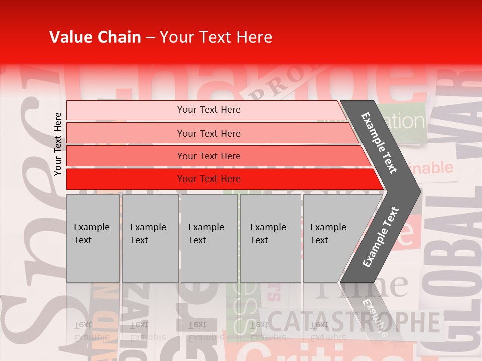 A Number Of Different Types Of Stickers On A Wall PowerPoint Template