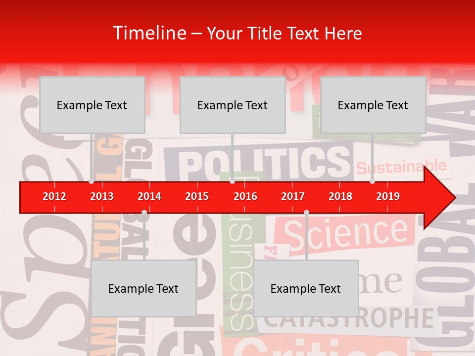 A Number Of Different Types Of Stickers On A Wall PowerPoint Template