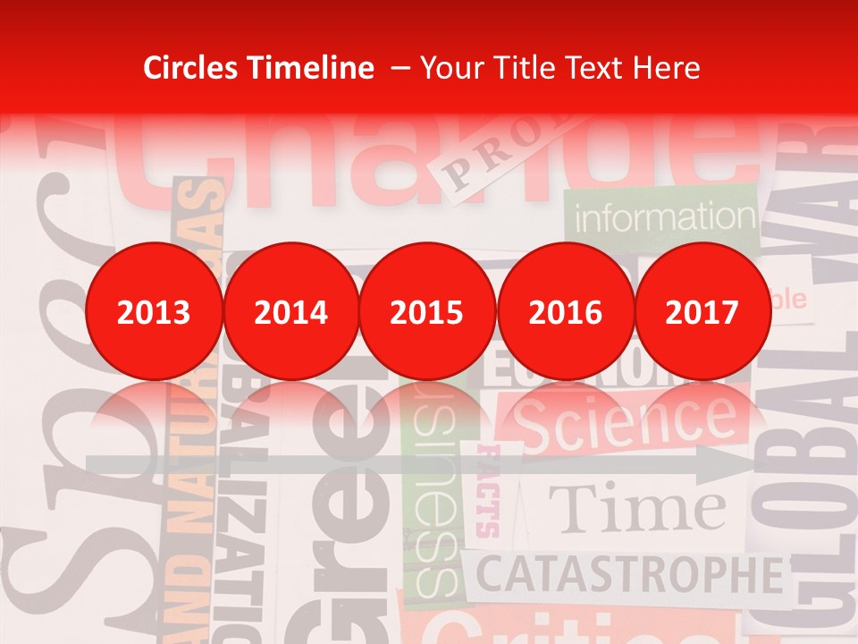 A Number Of Different Types Of Stickers On A Wall PowerPoint Template