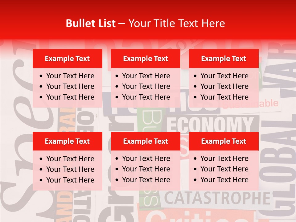 A Number Of Different Types Of Stickers On A Wall PowerPoint Template