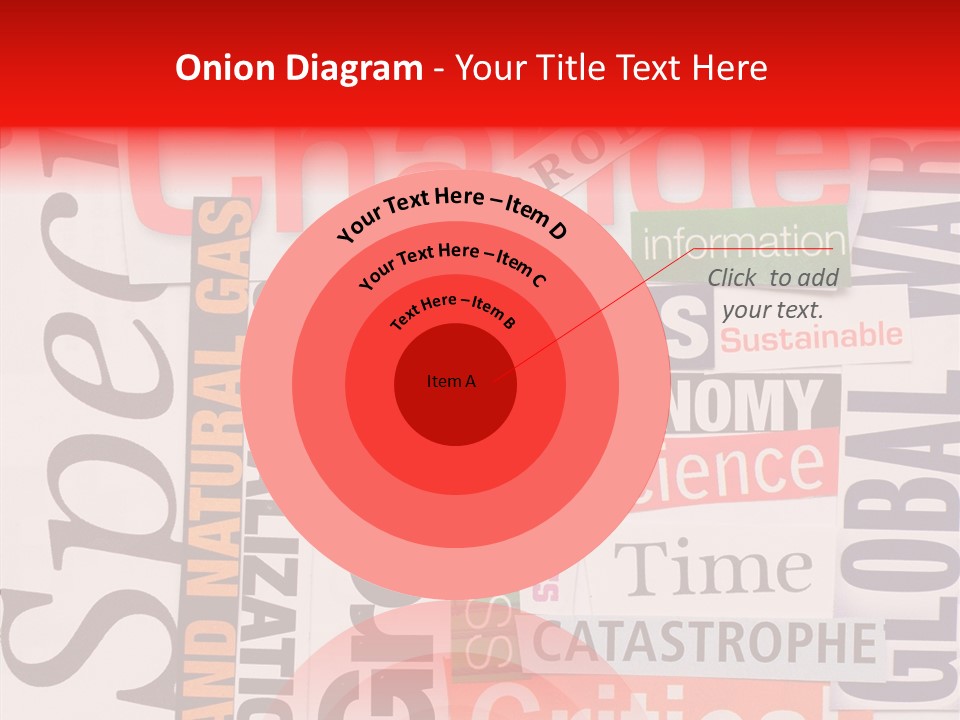 A Number Of Different Types Of Stickers On A Wall PowerPoint Template