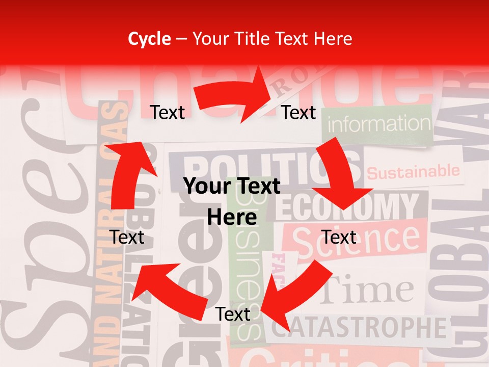 A Number Of Different Types Of Stickers On A Wall PowerPoint Template