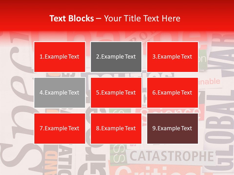 A Number Of Different Types Of Stickers On A Wall PowerPoint Template