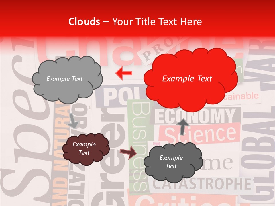 A Number Of Different Types Of Stickers On A Wall PowerPoint Template