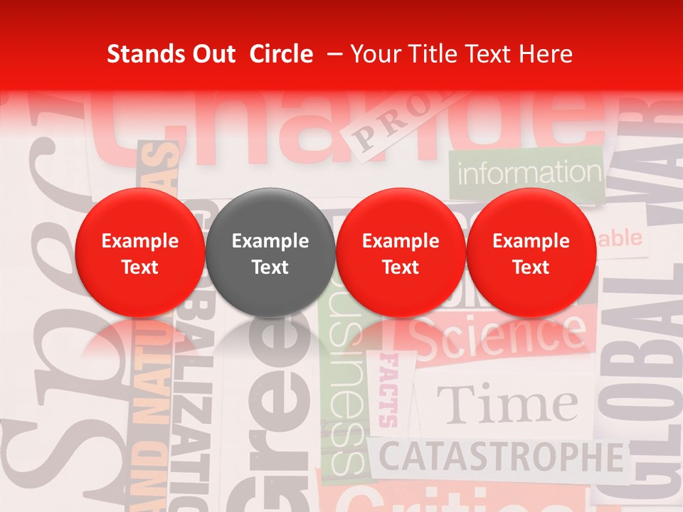 A Number Of Different Types Of Stickers On A Wall PowerPoint Template