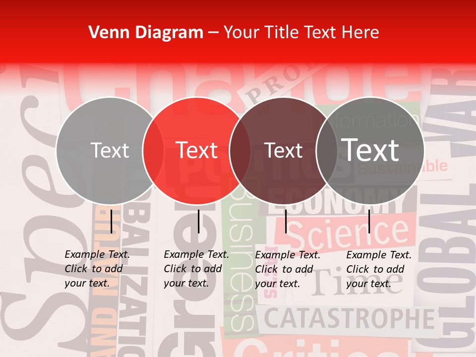 A Number Of Different Types Of Stickers On A Wall PowerPoint Template