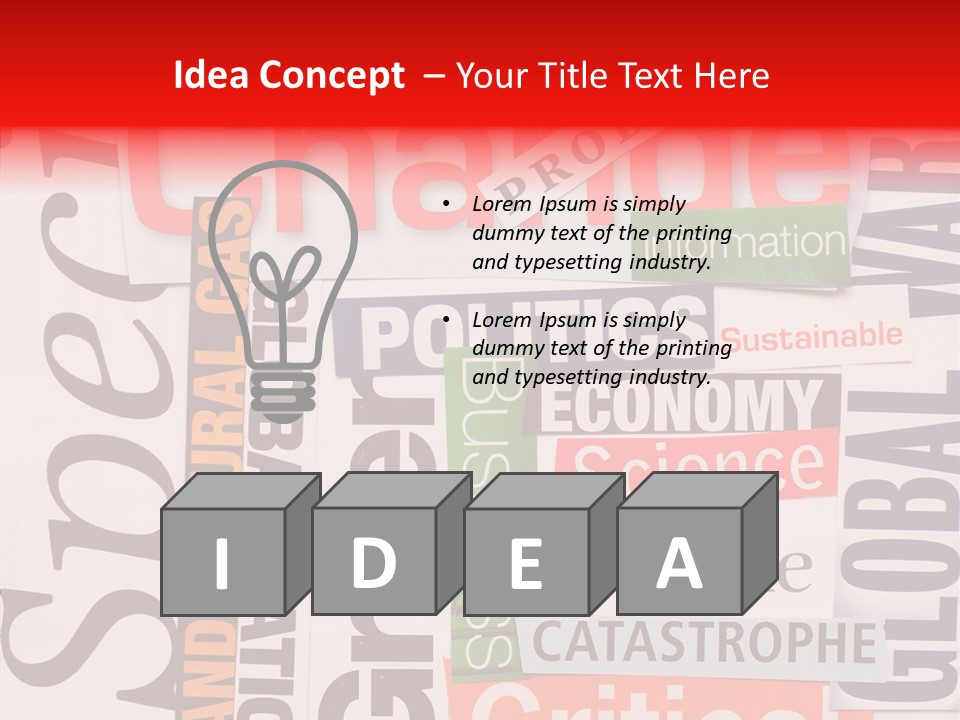 A Number Of Different Types Of Stickers On A Wall PowerPoint Template