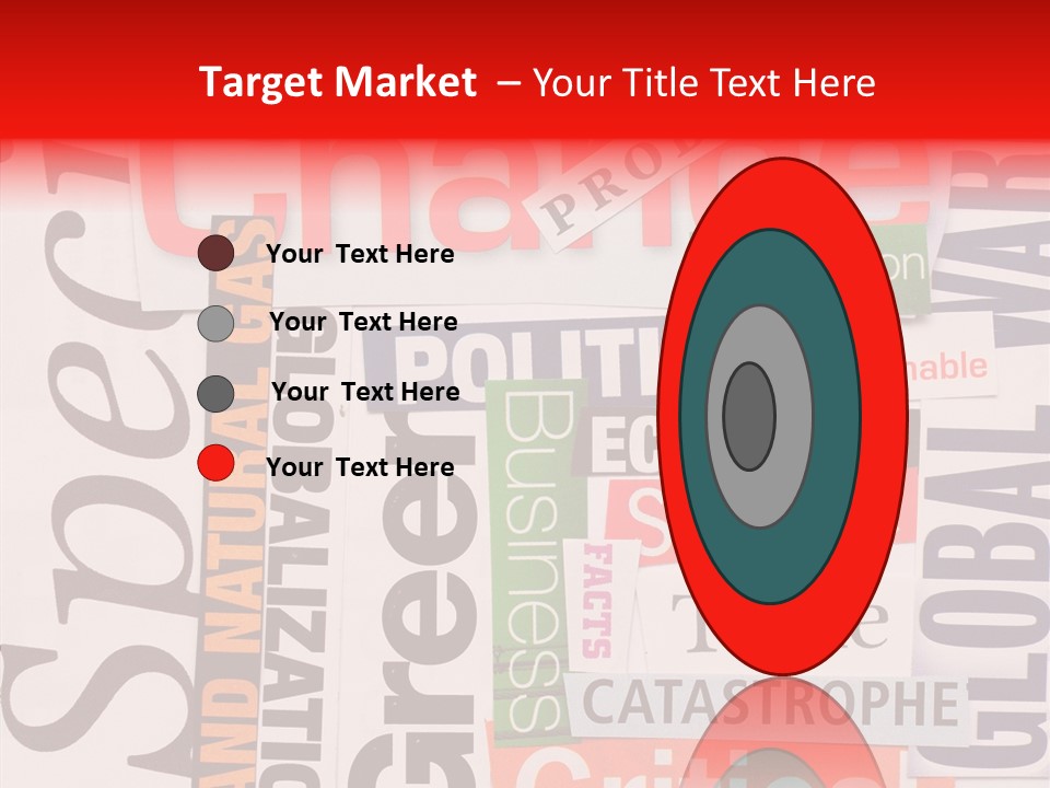 A Number Of Different Types Of Stickers On A Wall PowerPoint Template