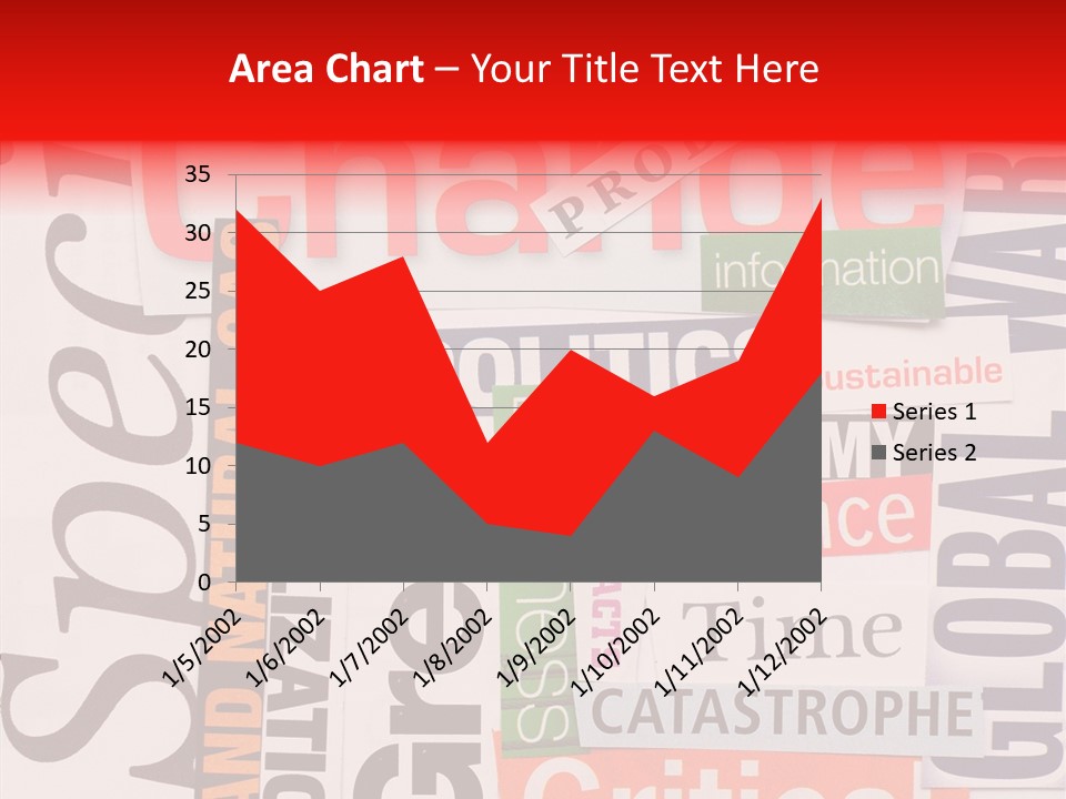 A Number Of Different Types Of Stickers On A Wall PowerPoint Template