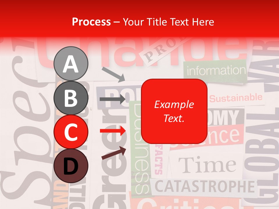 A Number Of Different Types Of Stickers On A Wall PowerPoint Template