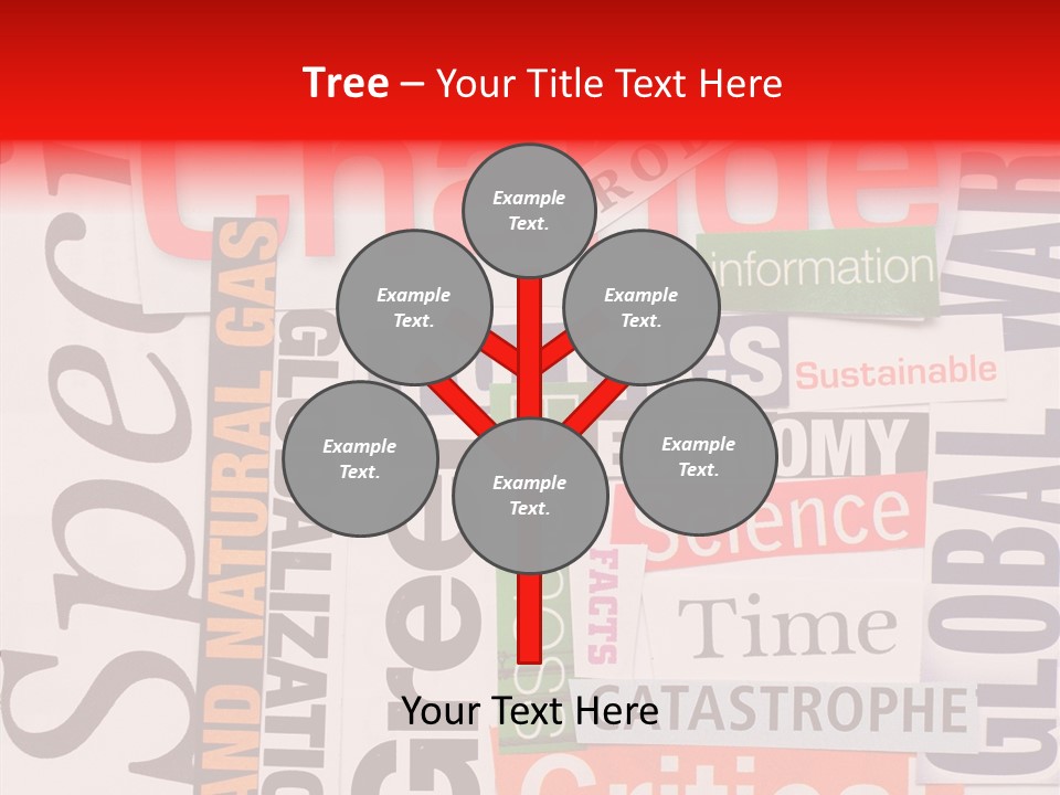 A Number Of Different Types Of Stickers On A Wall PowerPoint Template