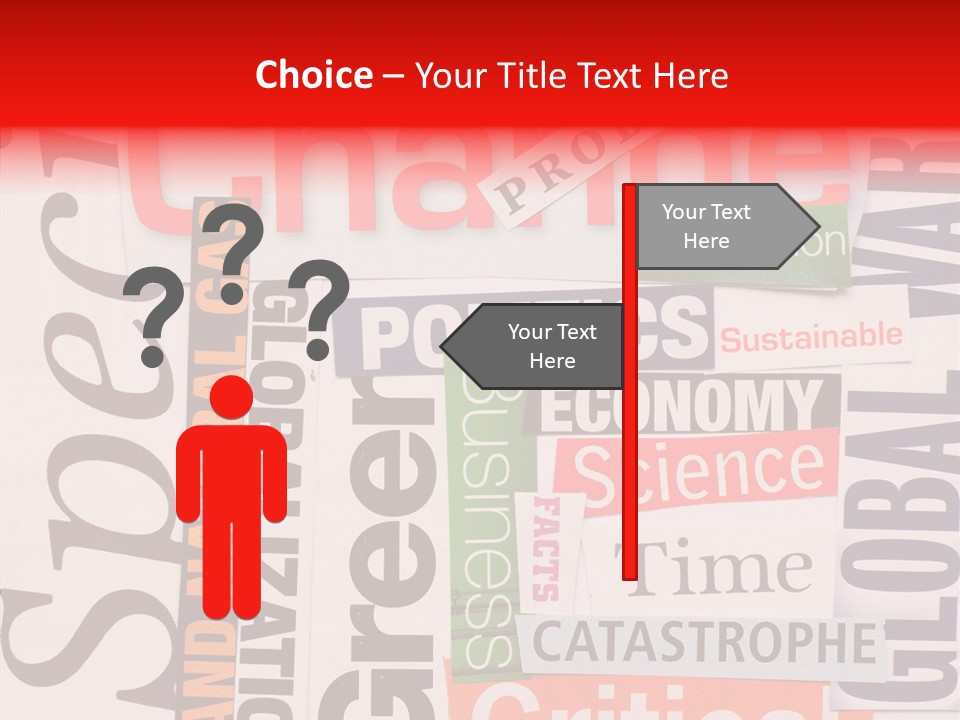 A Number Of Different Types Of Stickers On A Wall PowerPoint Template