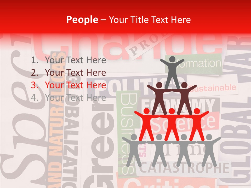 A Number Of Different Types Of Stickers On A Wall PowerPoint Template