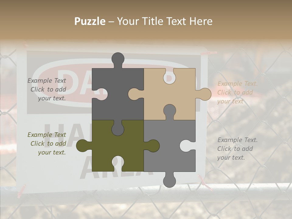 Worksite Danger Hard PowerPoint Template
