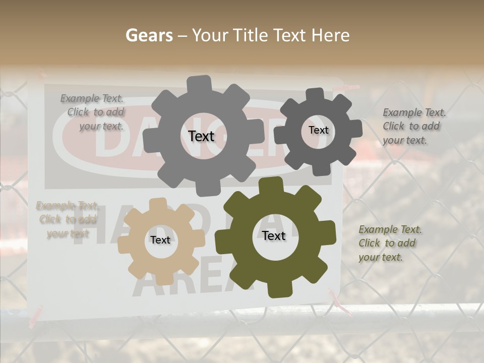 Worksite Danger Hard PowerPoint Template