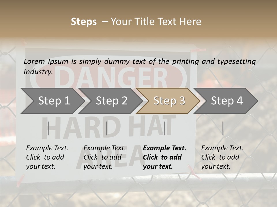 Worksite Danger Hard PowerPoint Template