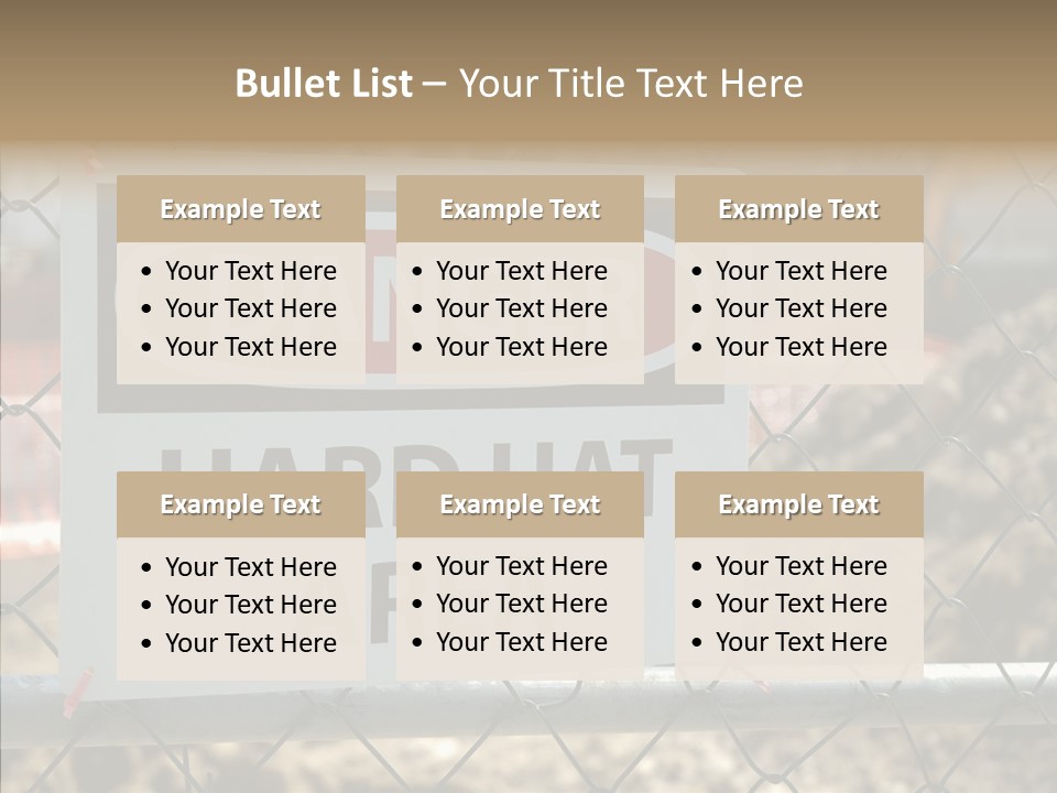 Worksite Danger Hard PowerPoint Template