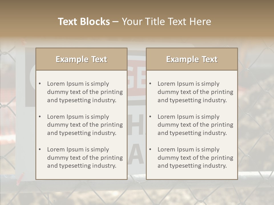 Worksite Danger Hard PowerPoint Template