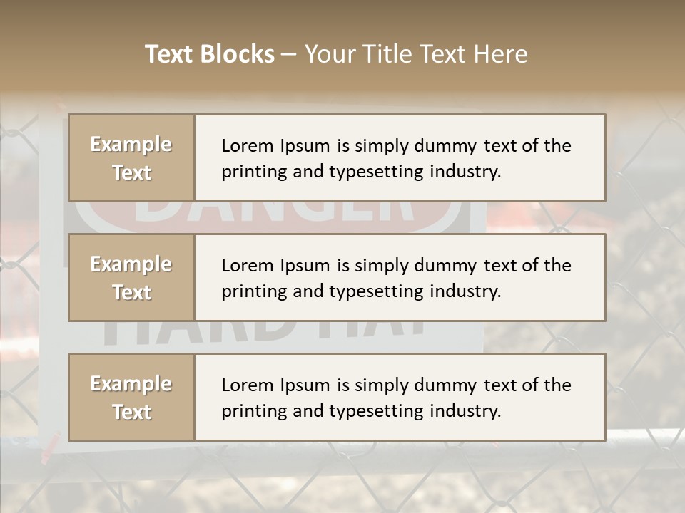 Worksite Danger Hard PowerPoint Template