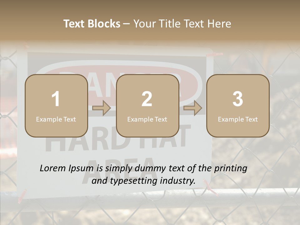 Worksite Danger Hard PowerPoint Template