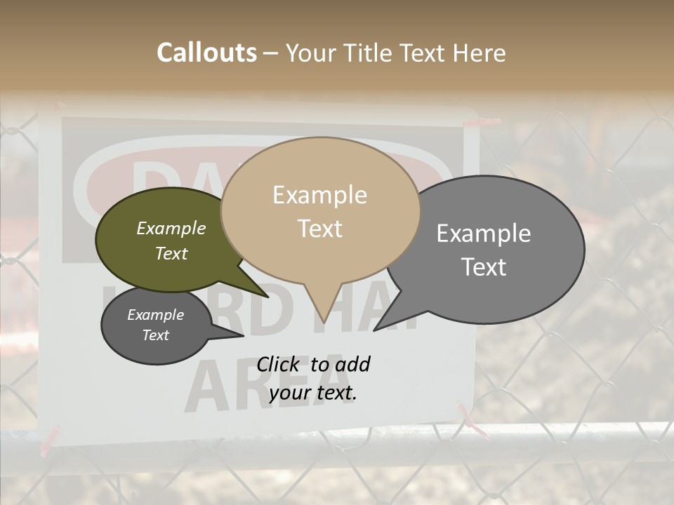 Worksite Danger Hard PowerPoint Template