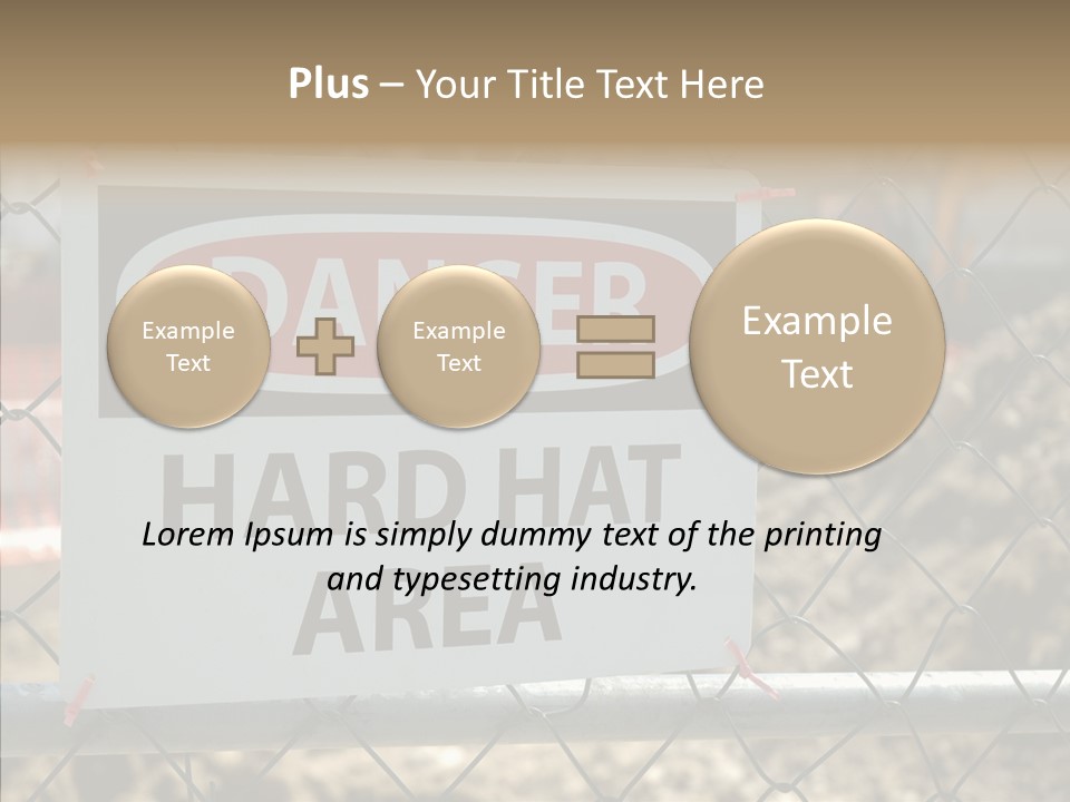 Worksite Danger Hard PowerPoint Template