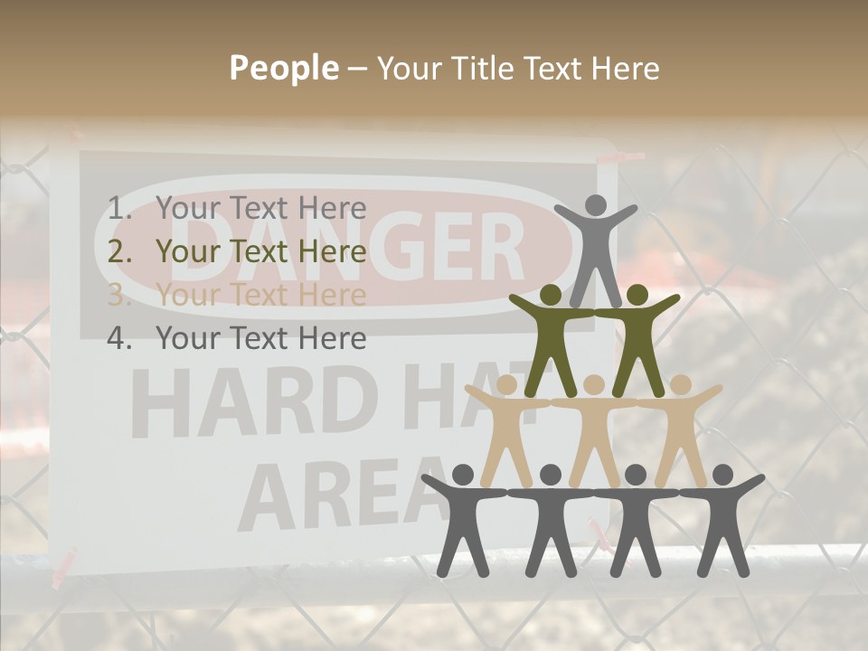 Worksite Danger Hard PowerPoint Template