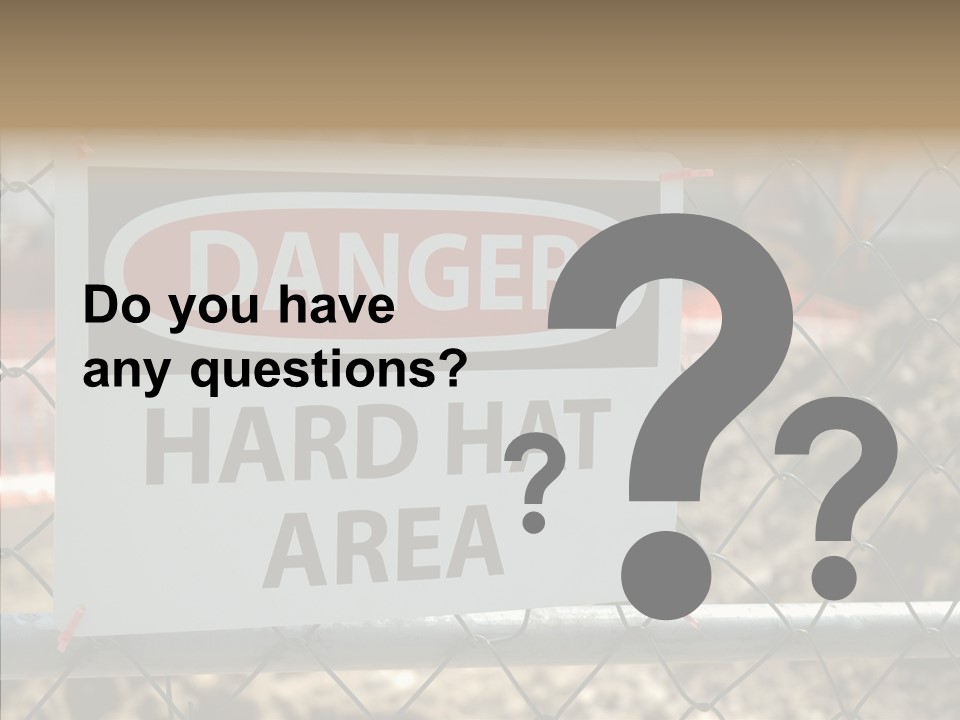 Worksite Danger Hard PowerPoint Template