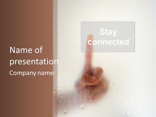 Display Hand Concept PowerPoint Template