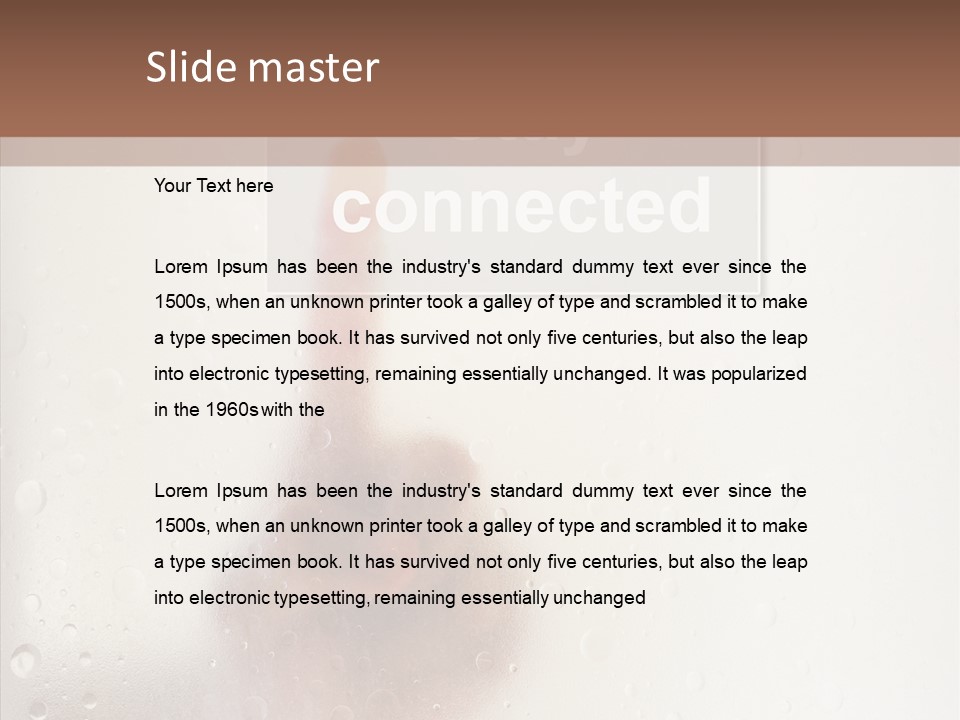 Display Hand Concept PowerPoint Template