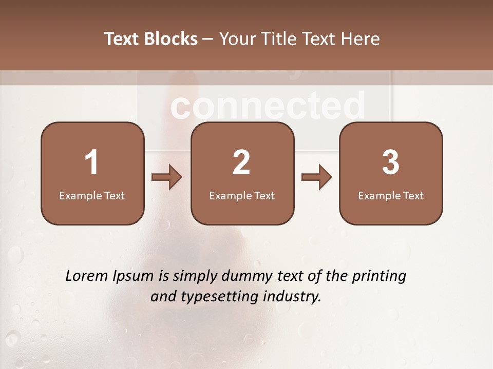 Display Hand Concept PowerPoint Template